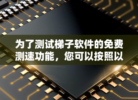 为了测试梯子软件的免费测速功能，您可以按照以下步骤进行操作