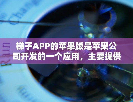 梯子APP的苹果版是苹果公司开发的一个应用，主要提供梯子建造和使用工具。以下是获取其苹果版信息的步骤